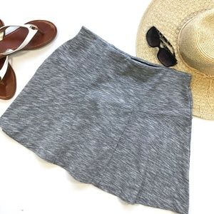 Gap Heather Gray A-Line Above Knee Skirt Size Med